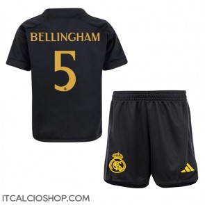 Real Madrid Jude Bellingham #5 Terza Maglia Bambino 2023-24 Manica Corta (+ Pantaloni corti)